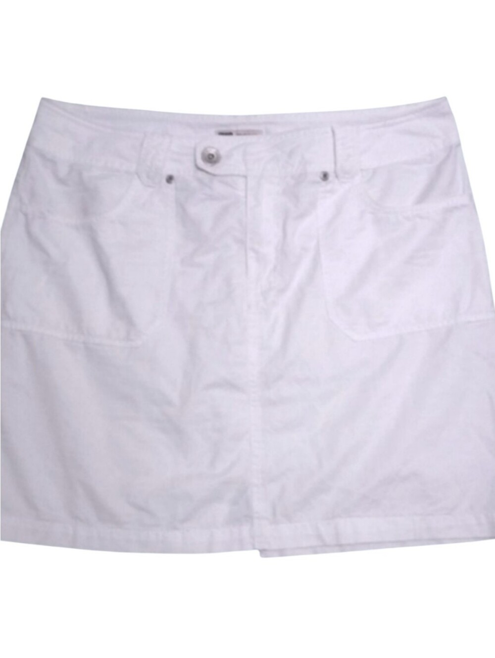 A-line Skirt Women's Light Cotton Fabric Perfect For Summer Beach White Size 12